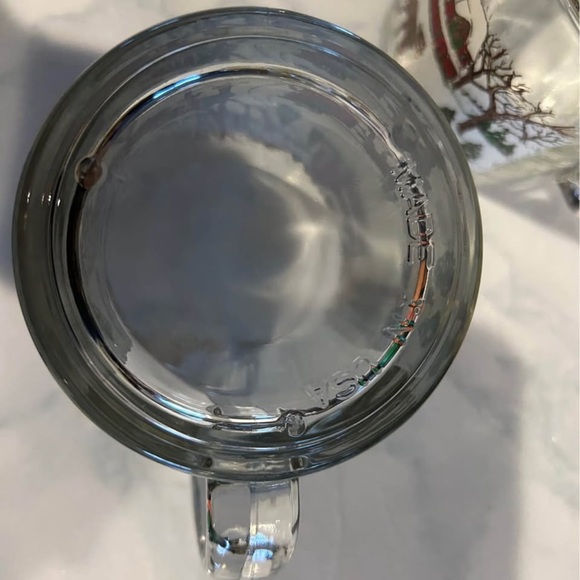 Winter Scene Glass Mugs Set - Picture 4 of 4